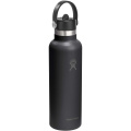 Hydro Flask standardsuuline 621 ml isoleeritud roostevabast terasest veepudel, Must