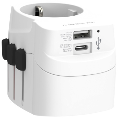 Logo trade firmakingituse pilt: SKROSS® PRO Light USB AC30PD maailmaadapter