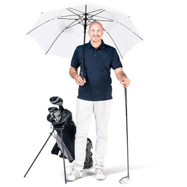 FARE Fibermatic XL Vent ventilatsiooniga automaatne golfivihmavari logoga, valge – detailvaade 9