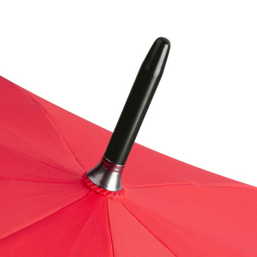 FARE ÖkoBrella automaatne golfivihmavari taaskasutatud PET-kattega 122 cm logoga, punane (waterSAVE®) – detailvaade 4