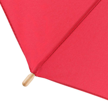 FARE ÖkoBrella automaatne golfivihmavari taaskasutatud PET-kattega 122 cm logoga, punane (waterSAVE®) – detailvaade 5