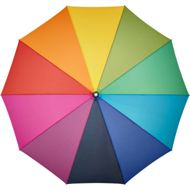 FARE ALU light10 Colori vikerkaarevärviline keskmine vihmavari logoga, vikerkaar – detailvaade 3