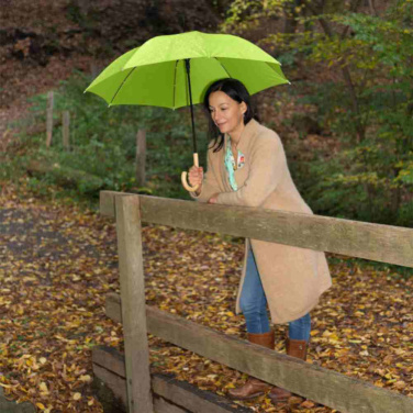 FARE ÖkoBrella soodne automaatne vihmavari taaskasutatud PET-kattega logoga, laimiroheline (waterSAVE®) – detailvaade 8