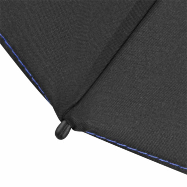 FARE® Mini Style värviliste detailidega taskuvihmavari logoga, must-eurosinine – detailvaade 5