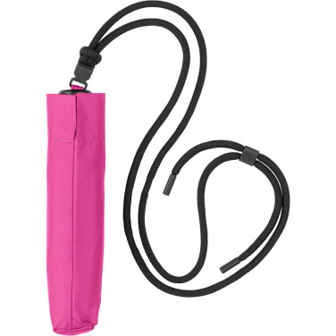 FARE® FiligRain ToGo ülikerge minivihmavari UV-kaitse ja kanderihmaga logoga, magenta – detailvaade 6