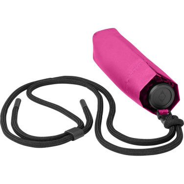 FARE® FiligRain ToGo ülikerge minivihmavari UV-kaitse ja kanderihmaga logoga, magenta – detailvaade 7