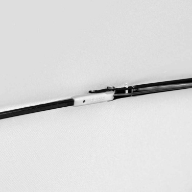 FARE® Whiteline valgete detailidega automaatne taskuvihmavari logoga, valge – detailvaade 8