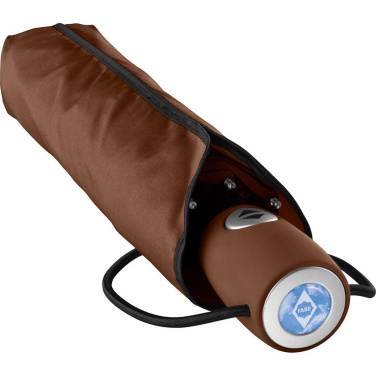 FARE® AOC automaatne minivihmavari logoga (30 värvi), pruun – detailvaade 8