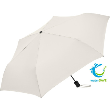 FARE® FiligRain Only200 ülikerge automaatne minivihmavari logoga, naturaalvalge (waterSAVE®) – tootefoto