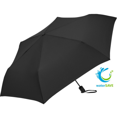 FARE® FiligRain Only200 ülikerge automaatne minivihmavari logoga, must (waterSAVE®) – tootefoto