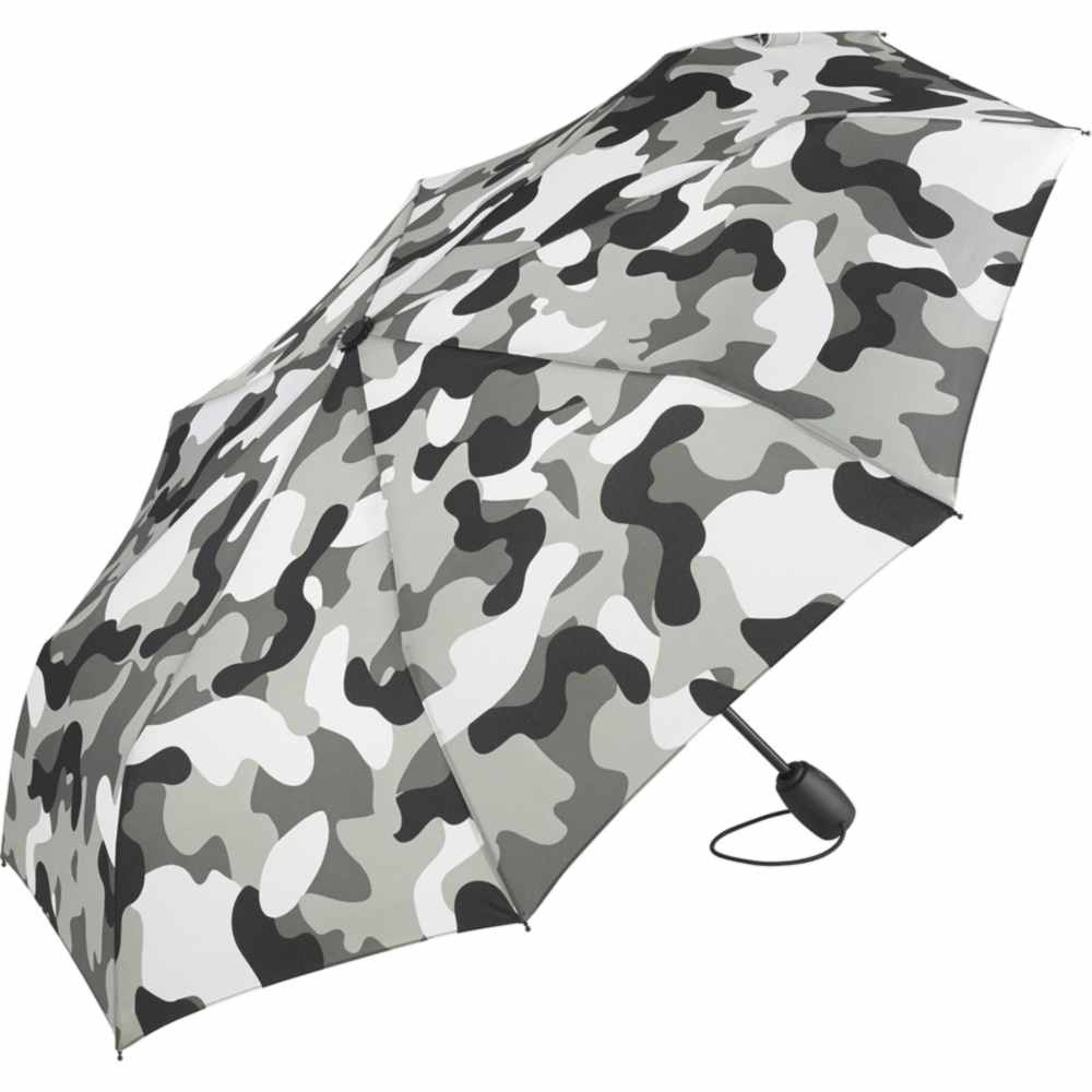 FARE® Camouflage automaatne minivihmavari logoga, hall kombi – tootefoto