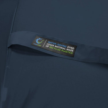 FARE® ÖkoBrella puukäepidemega taskuvihmavari logoga, tumesinine (waterSAVE®) – detailvaade 8