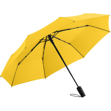 FARE® automaatselt avanev taskuvihmavari logoga, kollane – detailvaade 2