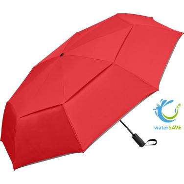 FARE® Jumbomagic® Windfighter® 2.0 automaatne golf-taskuvihmavari logoga, punane (waterSAVE®) – tootefoto