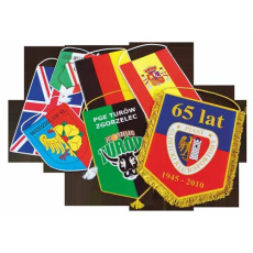 Vimpel logoga 13×22 cm