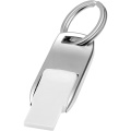 Flip USB-mälupulk, Valge / hõbedane