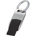Flip USB-mälupulk, Must / hõbedane