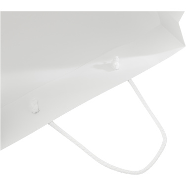 Käsitsi valmistatud 170 g/m2 integreeritud paberkott plastnöörist sangadega - 31 x 12 x 41 cm, tootepilt