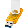 Rotate USB-mälupulk USB 3.0 läbipaistvaks, Oranž