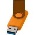 Rotate USB-mälupulk metallist USB 3.0, Oranž