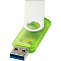 Rotate USB-mälupulk USB 3.0 läbipaistvaks, Roheline