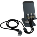 SCX.design O32 kokkupandav telefonialus 3-in-1 laadimiskaabliga, Püssmetall