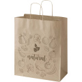 Kraft 80-90 g/m2 keeratud sangadega paberkott - 32 x 17 x 39 cm, Kraftpruun