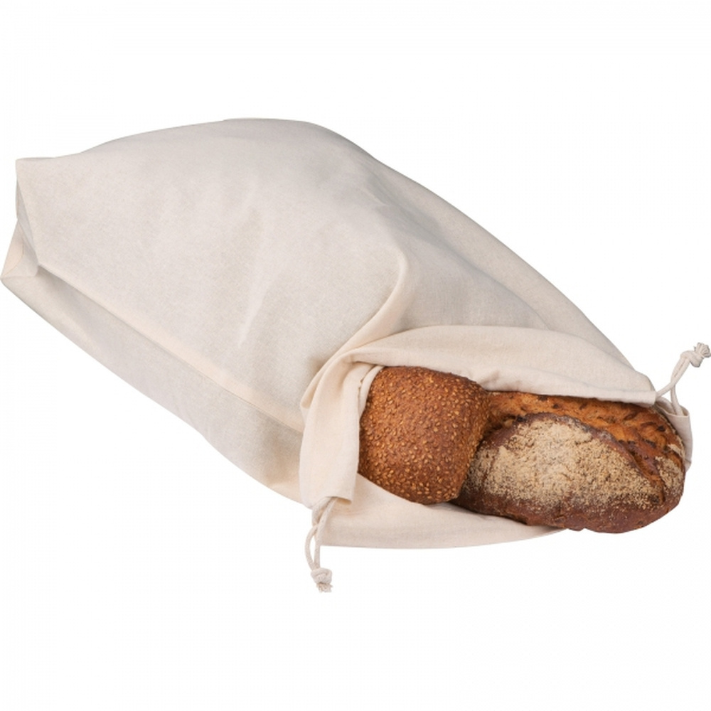 Puuvillane leivakott 140 g/m2 OLIVIERO, valge, tootepilt