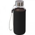 Klaaspudel ümbrisega 300 ml LOTTE, must
