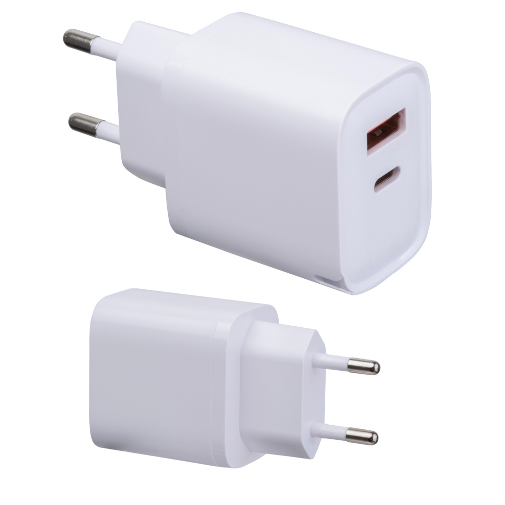Seinale kinnitatav laadija SABINE, valge, tootepilt