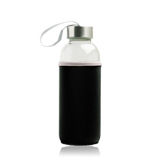 Klaaspudel metallkaane ja neopreenist ümbrisega / Neobottle