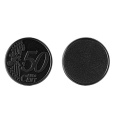 0,50 € kiip ostukärule, PS plastik / Coin 50, must