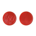 0,50 € kiip ostukärule, PS plastik / Coin 50, punane