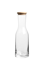 1,2-liitrine kristallkann puidust korgiga firmalt Vanilla Season, läbipaistev – Vanilla Season