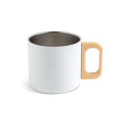 350ml topeltseinaga roostevabast terasest kruus, puidust käepide / Neosteel, tootepilt
