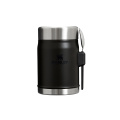 Legendaarne toidupurk + Spork 0,4L / 14oz, Must 2.0