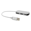 Raluhub – USB-jaotur, hõbe