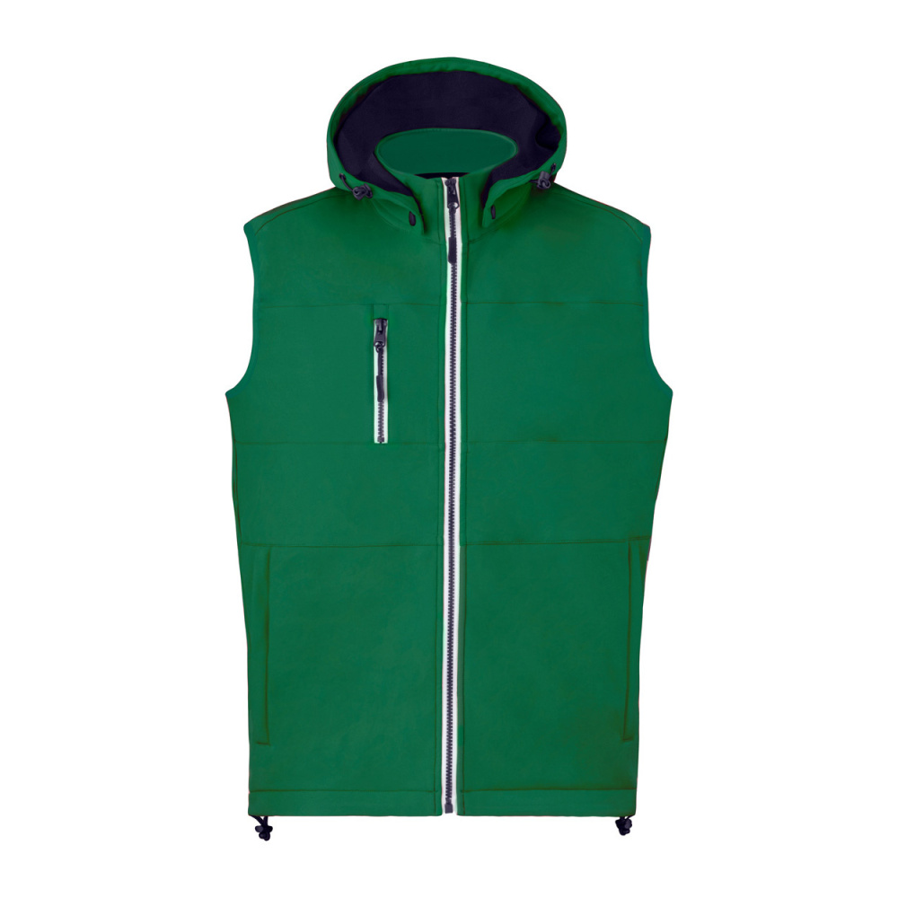 Netly – softshell-vestiga kehasoojendusvest, roheline, tootepilt
