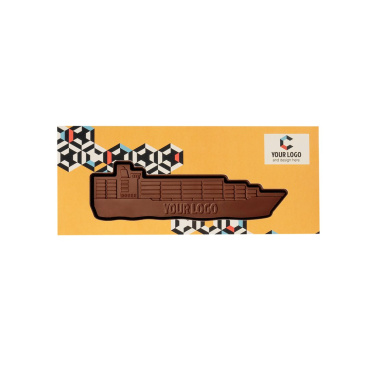 Eritellimusel valmistatud šokolaadist Choco4Mat kaubalaev, tootepilt (2)
