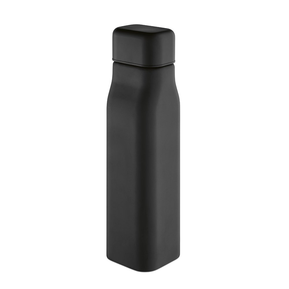 Virtuos pudel taaskasutatud roostevaba teras 1030ml. Ühe seinaga ja lekkekindel., Must, tootepilt