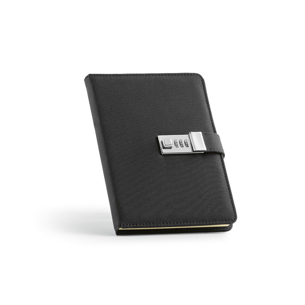 Melville'i A5 märkmik rPET-ist. Metalllukk ja 70 g/m² FSC®, 192 lehte., tootepilt (1)