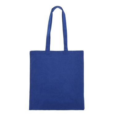 Taaskasutatud puuvillast kott vahetükiga 140g/m² 38x10x42 cm, sinine, tootepilt (3)