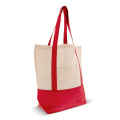 Ostukott OEKO-TEX® puuvill 140g/m² 40x10x35 cm, punane