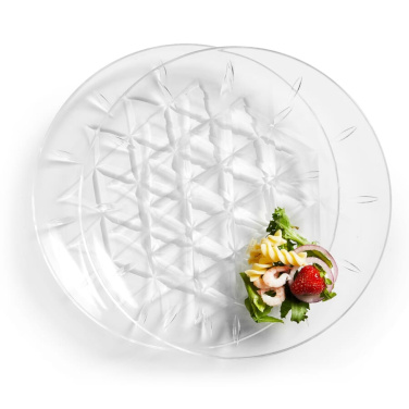 Sagaformi akrüülist piknikutaldrikute komplekt, 2 tk, Ø26 cm, läbipaistev, tootepilt (2)
