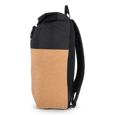 Rolltop seljakott kork & R-PET 18L, must, tootepilt (2)