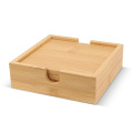 Bambusest joogialuste komplekt (4 tk), loodus