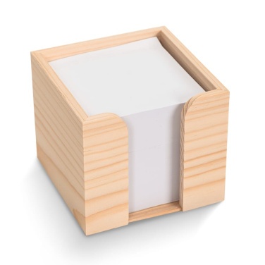 Paberplokk 10x10x8,5 cm puidust kuubikukarbis, loodus, tootepilt (4)