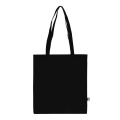 R-PET kandekott mittekootud pikkade sangadega 38 x 42 cm 75g/m², must