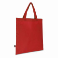 R-PET kandekott mittekootud lühikeste sangadega 38 x 42 cm 75g/m², punane