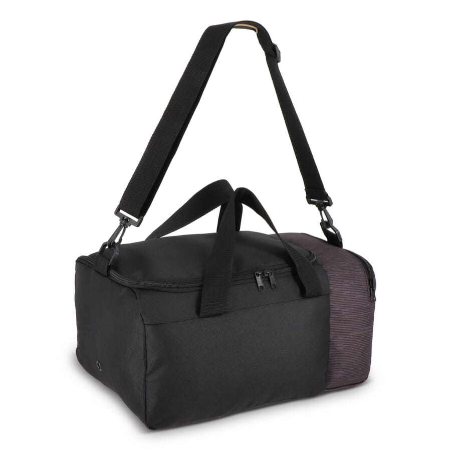 R-PET 600D kokkupandav istmealune kott 20L, must, tootepilt (1)